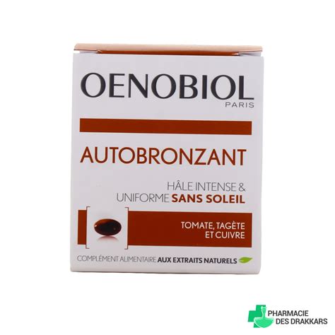 Oenobiol Autobronzant 30 Capsules Complément Alimentaire Bronzage