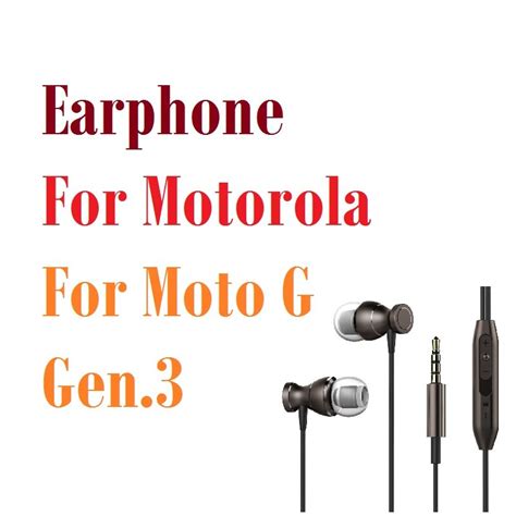 Fashion Best Bass Stereo Earphone For Motorola Moto G Gen