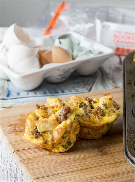 Sausage Egg And Cheese Breakfast Casserole Muffins