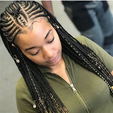 Modern Design For Cornrows Hairstyle Box Braids Fulani Braids Hairstyles Black Hair Bob