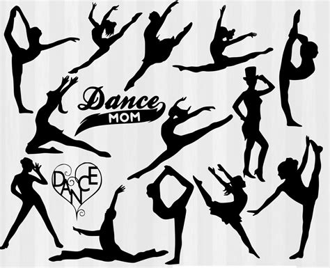 Dancers SVG File Cutting Template-Clip Art for by 5MonkeysClipart