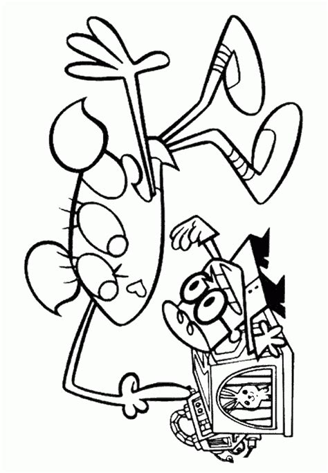 Its resolution is 774x1032 and with no background, which can be used in a variety of creative scenes. Dexter Laboratory Coloring Pages