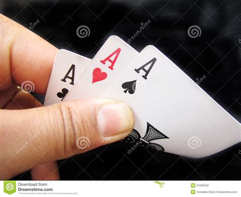 Just click three cards and see the answers appear before you! Playing Cards-Three Aces stock photo. Image of isolated - 37636452