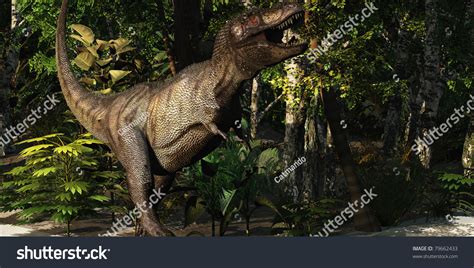 Trex Hunt Mighty Tyrannosaurus Rex Hunts 스톡 일러스트 79662433 Shutterstock