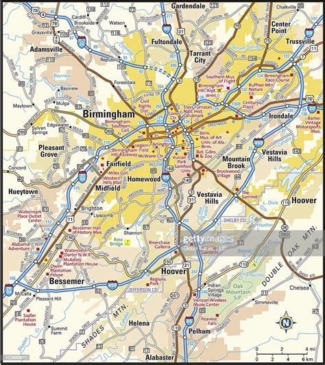 Birmingham Alabama Area Map ストックイラストレーション Getty Images
