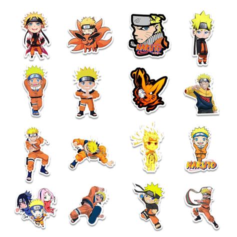 Naruto Anime Random Vinyl Waterproof Stickers Para Laptops Etsy
