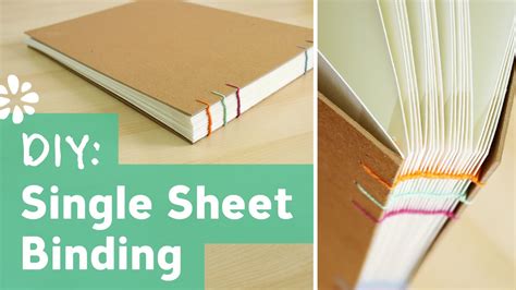 How To Bind Single Sheets Bookbinding Tutorial Youtube