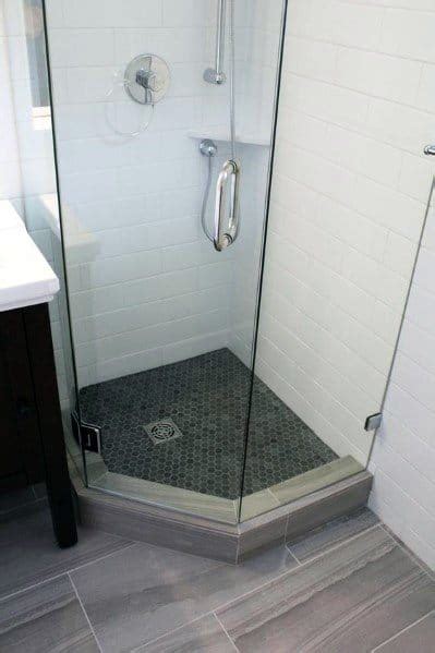 Has a thick 1/4″ clear glass panel with a chrome finish shower base not included. Top 60 Best Corner Shower Ideas - Bathroom Interior Designs