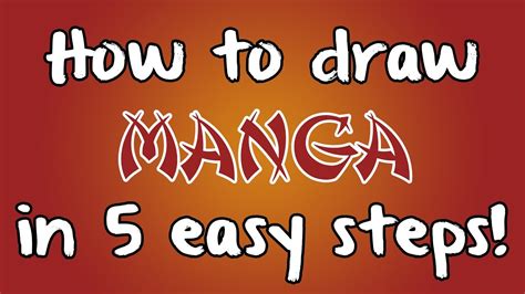 Things to draw when bored. How to draw Manga... in 5 easy steps! - YouTube