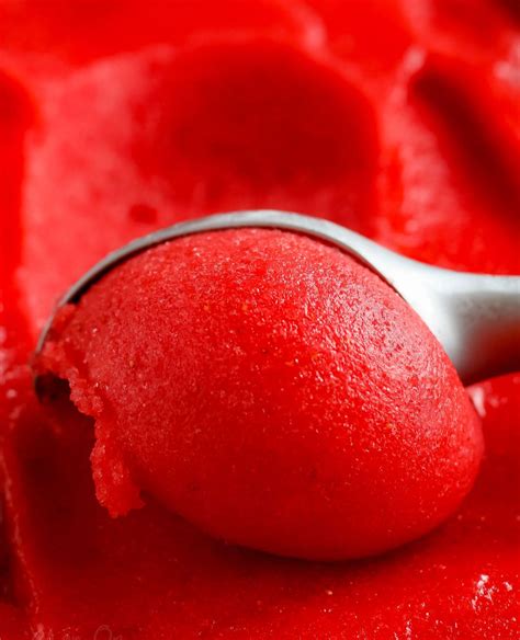 Strawberry Sorbet Just 4 Ingredients Mom On Timeout