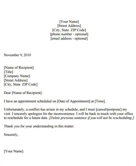 appointment reminder letter sample scrumps