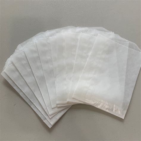 Glassine Bags Frosted 10 Pack Small 375x5