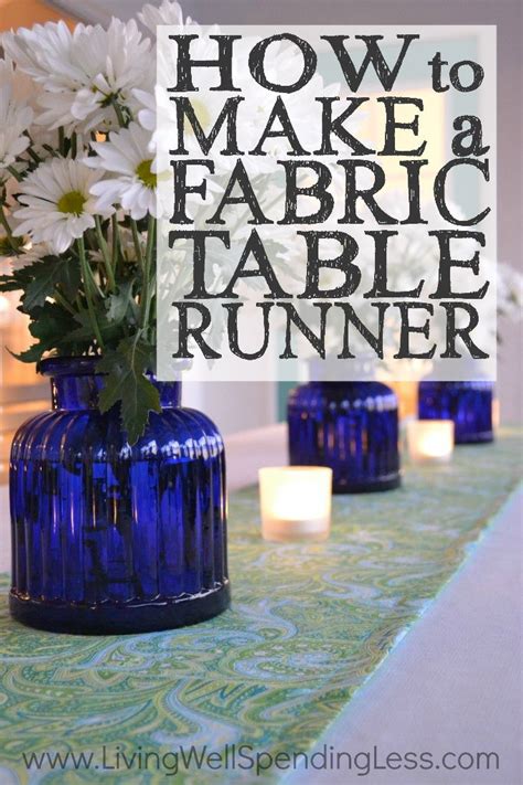 How To Make A Fabric Table Runner Diy Party Table