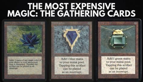 the most expensive magic the gathering cards ranked by value gambaran