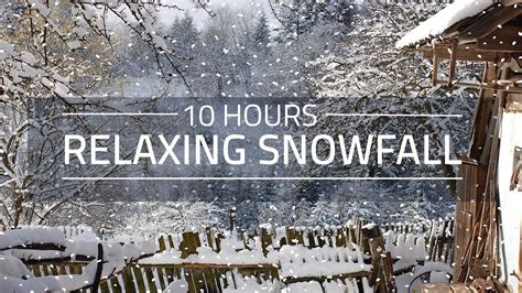 10 Hours Relaxing Snowfall Sounds Of Snow Asmr Youtube