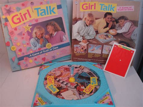 Vintage 1988 Girl Talk Board Game