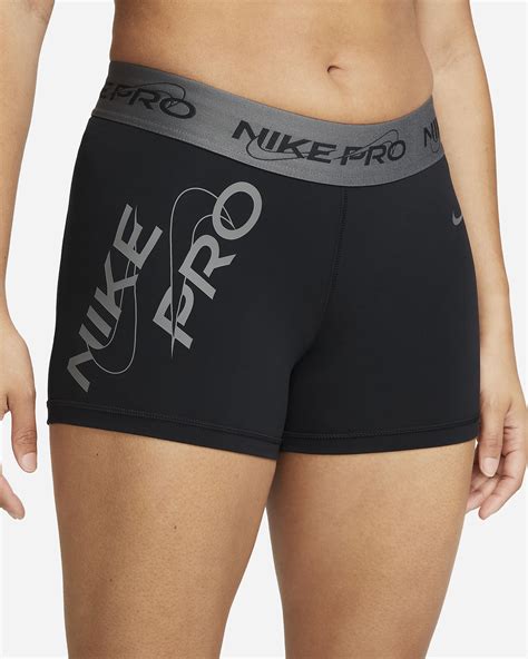 Nike Pro Women S Mid Rise 8cm Approx Graphic Shorts Nike BE