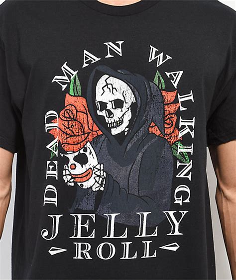 Jelly Roll Dead Man Walking Black T Shirt