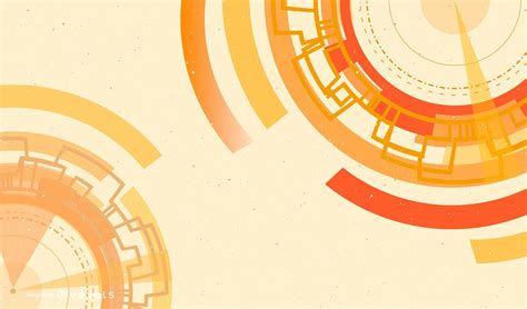 Abstract Orange Tech Background Vector Download