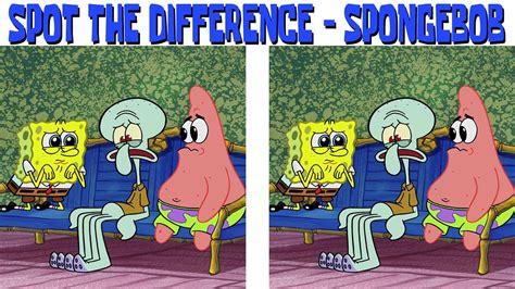Spot The Difference Spongebob Edition 007 Youtube