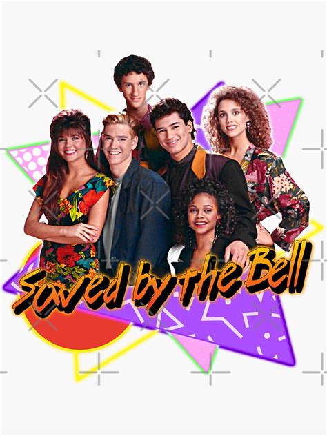 Saved By The Bell 90s Kid Aesthetic Nostalgia Fan Art Sticker For
