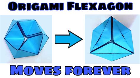 How To Make An Easy Origami Moving Flexagon Easiest Way Flexagon Youtube