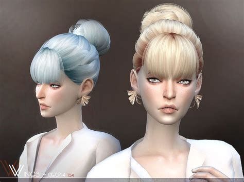 The Sims Resource Wings Oe0714 Hair Sims Sims 4 Y Peinados