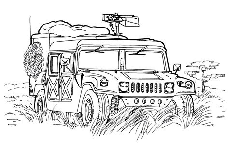 Army Hummer Coloring Page Free Printable Coloring Pages