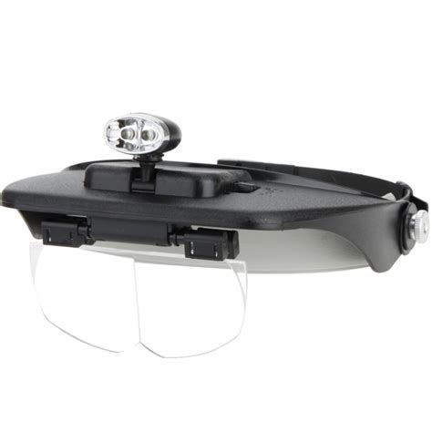 lightcraft deluxe led headband magnifier lc1765 זכוכיות מגדלת ומיקרוסקופים