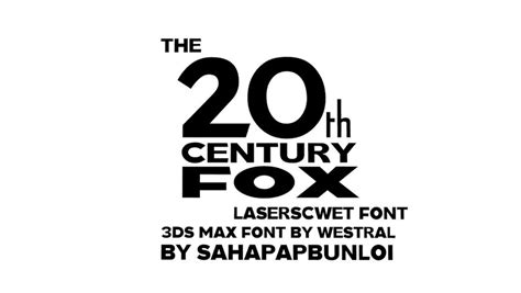 The 20th Century Fox Laserscwet Font By Sahapapbunloi On Deviantart