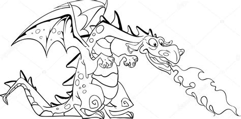 How To Draw A Red Dragon Fabulous Red Dragon Black Outline For