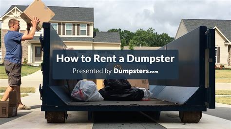 How To Rent A Dumpster With Dumpsters Com YouTube