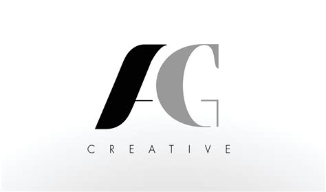 Diseño De Logotipo De Letra Ag Icono De Letras Creativas Ag 4895103