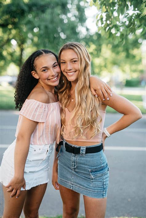 Two Teenage Girls Hang Out In The Summertime By Stocksy Contributor