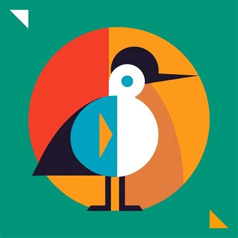 Premium Vector Abstract Bird Geometry Logo Design
