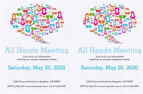 Free 10 Meeting Invitation Design Examples In Publisher Word