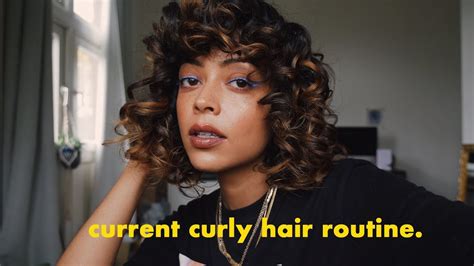 CURRENT CURLY HAIR ROUTINE | 2c Curly Hair - YouTube