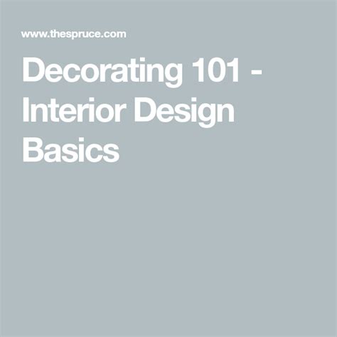Interior Design Basics For Each Room Of Your House Interior Design