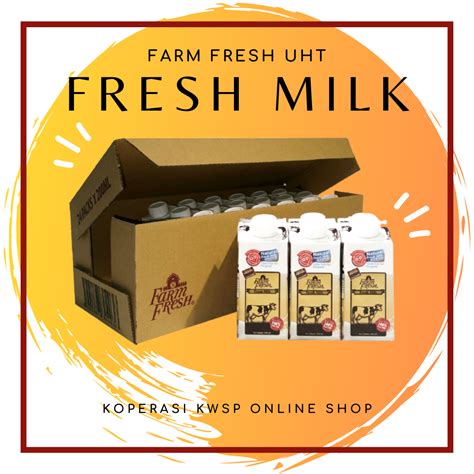 Farm Fresh Uht Fresh Milk 200ml X 24 Packs Koopkwsp Online Shop