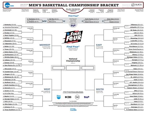 Best Printable Ncaa 2015 Tournament Brackets Where To Find The