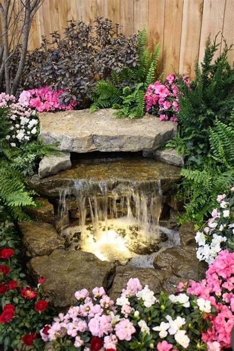 Perfect Small Garden Waterfall And Pond More Backyard Water Feature Ponds Backyard Backyard