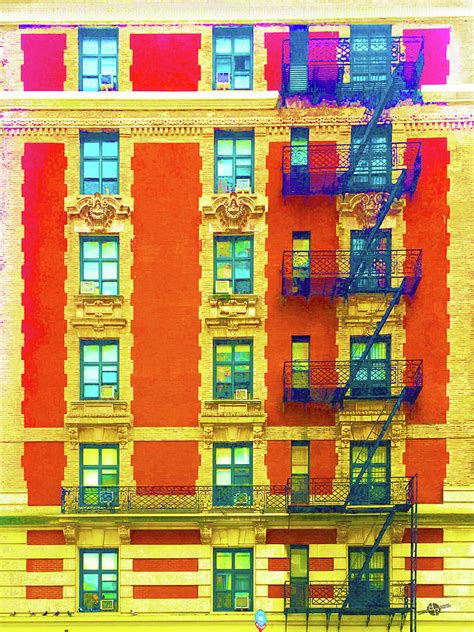 New York City Apartment Building 3 Mixed Media By Tony Rubino Pixels