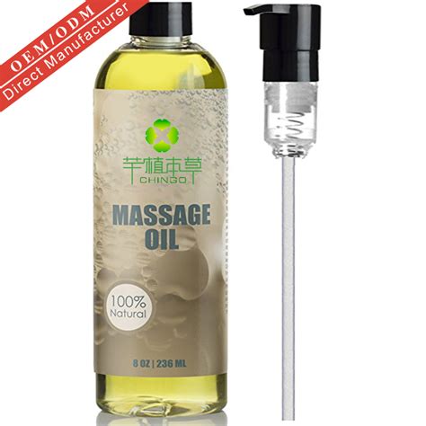 Private Label Body Massage Oil Moisturizing Skin For Women