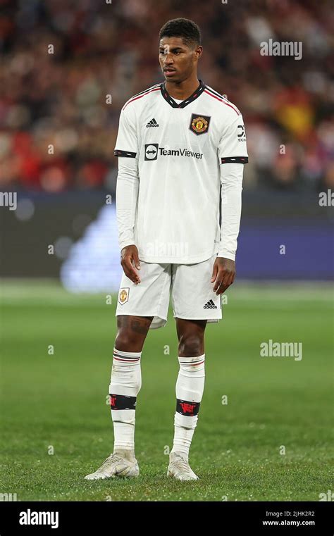 Marcus Rashford 10 Of Manchester United During The Game Stock Photo