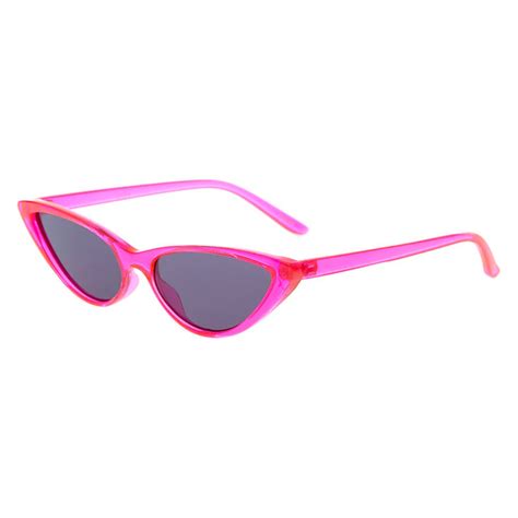 Neon Cat Eye Sunglasses Pink Claires Us
