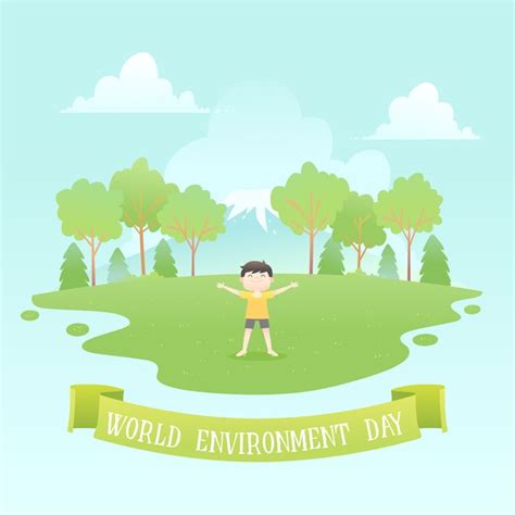 D A Mundial Del Medio Ambiente Plano Vector Gratis