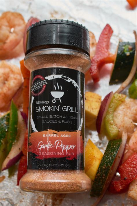 Smokin Grill Barrel Aged Garlic Pepper Seasoning Dry Rub Stuffed Peppers Gourmet Bbq