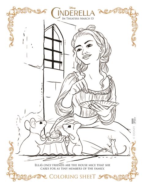 Cinderella Coloring Pages Highlights Along The Way