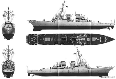 Arleigh Burke Class Destroyer Diagram