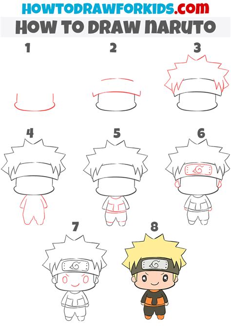 How To Draw Naruto Easy Drawing Tutorial For Kids